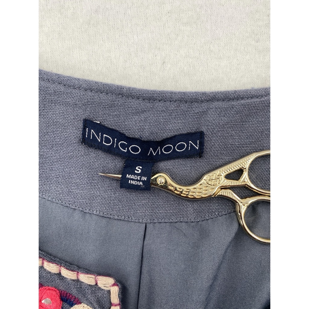 Indigo Moon Boho Decorated MultiColored Front Pocket Blazer/Jacket - Picture 7 of 11
